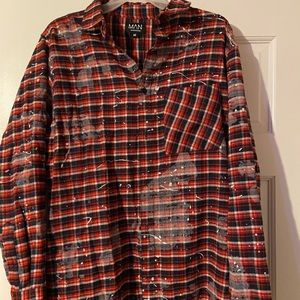 MAN Paint Splatter Flannel